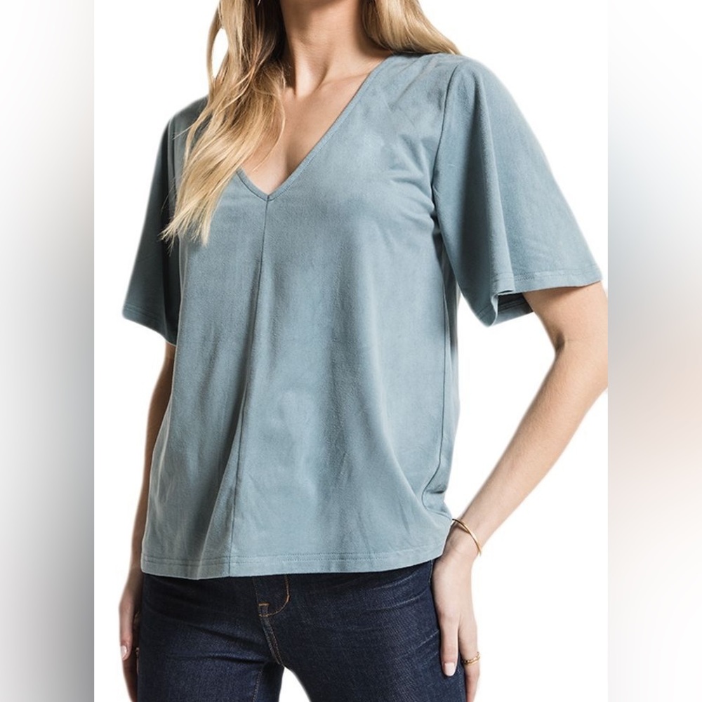 🌊 LIKE NEW ✨ Z Supply | The Suede Flutter Tee in Sea Green 🌊